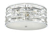 Seville 3lt Flush Polished Chrome & Crystal C/W Diffuser by Dar Lighting