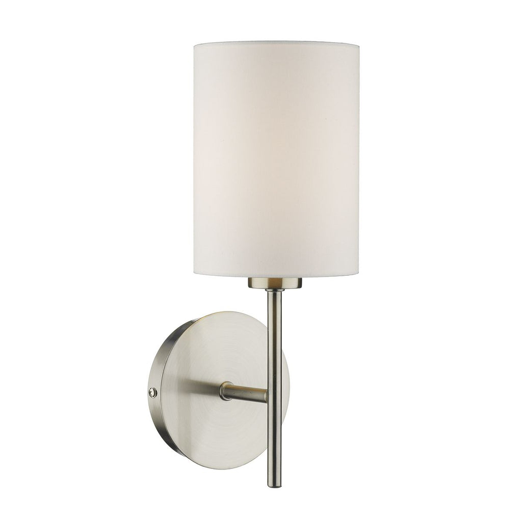 Tuscan Single Wall Light Base Only Satin Chrome by Dar Lighting