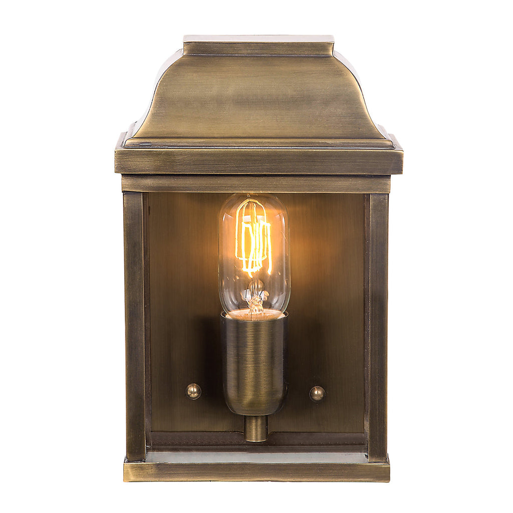 Victoria 1 Light Wall Lantern - Brass  - Elstead Lighting