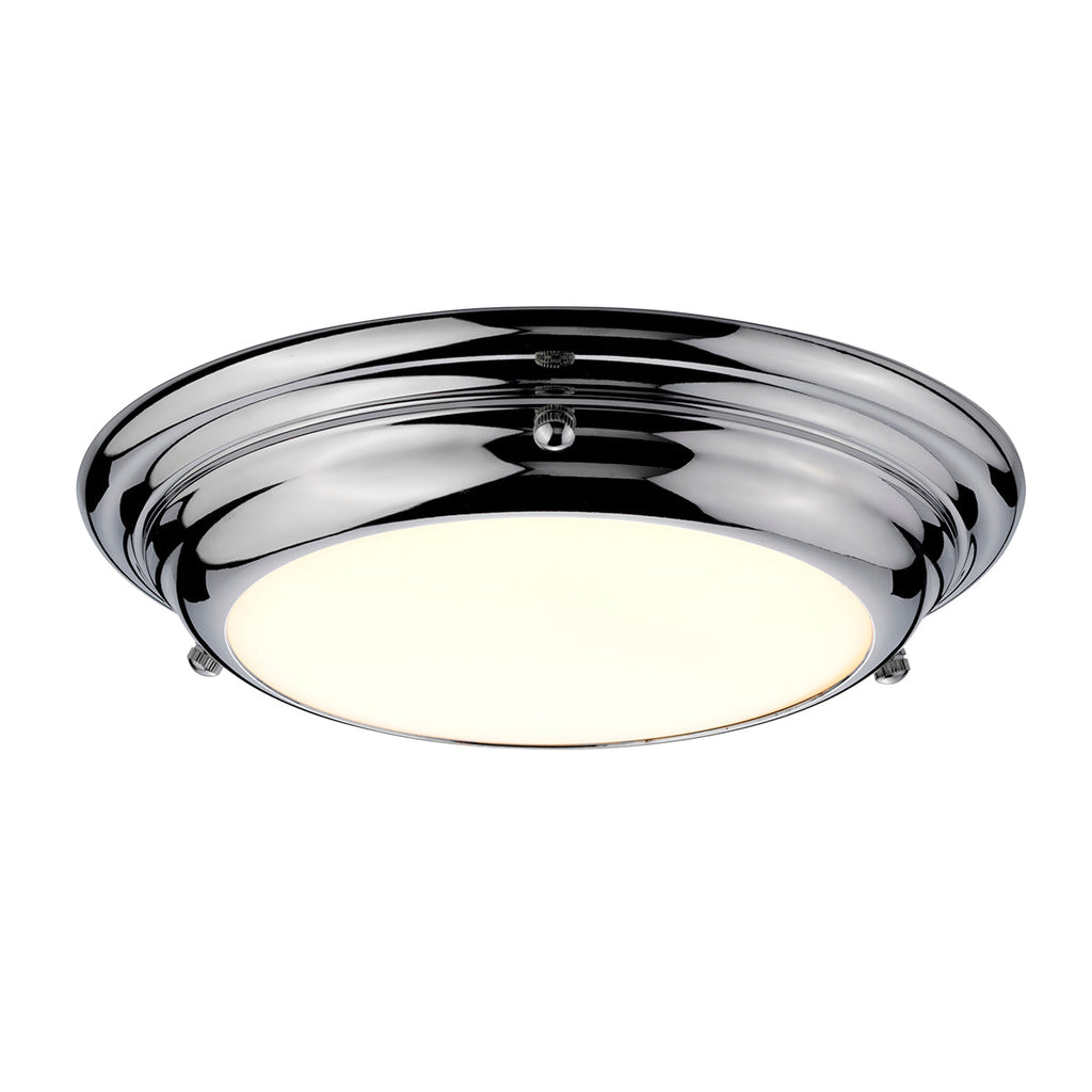 Welland 1 Light Mini LED Flush Light - Polished Chrome - Elstead Lighting