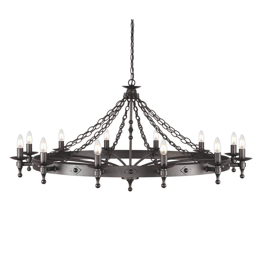Warwick 12 Light Chandelier  - Elstead Lighting