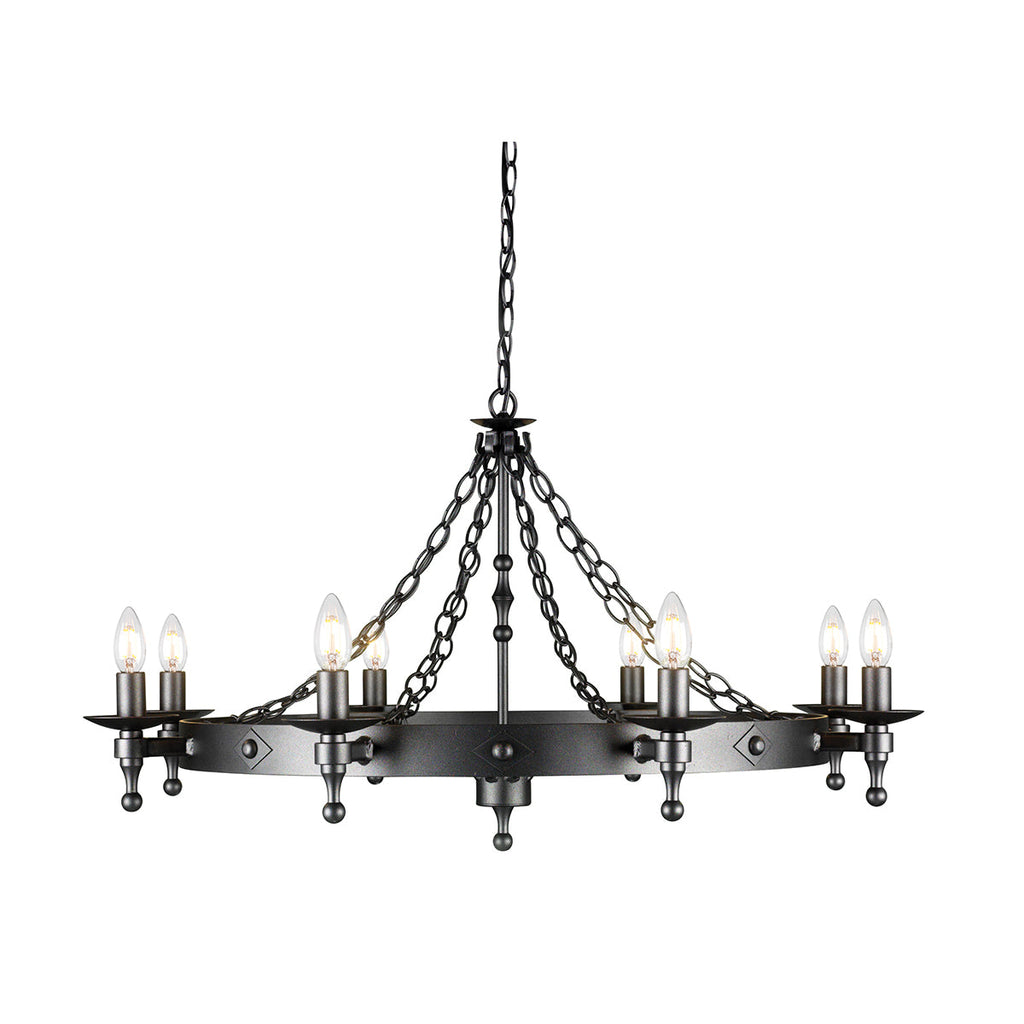 Warwick 8 Light Chandelier  - Elstead Lighting
