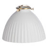 Dar Lighting - Accessories Easy Fit White Domed Ceramic Shade 17cm