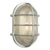 Admiral Large Oval Wall Bulkhead Nickel IP64 by David Hunt Lighting
