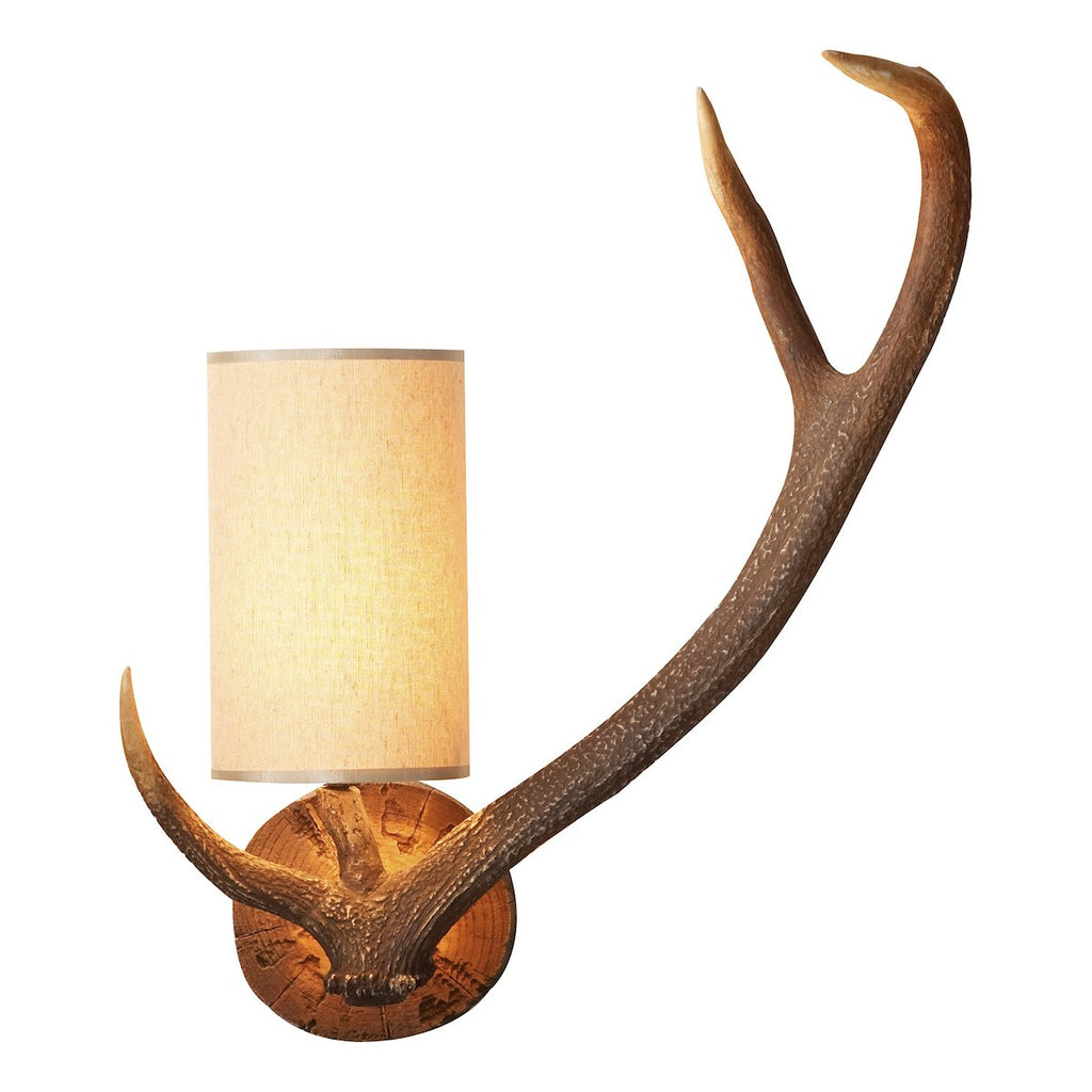 Antler Wall Light Right Hand complete with Shade by David Hunt Lighting