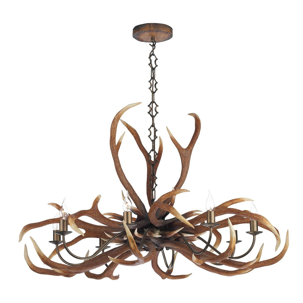 Antler Emperor 8 Light Pendant by David Hunt Lighting