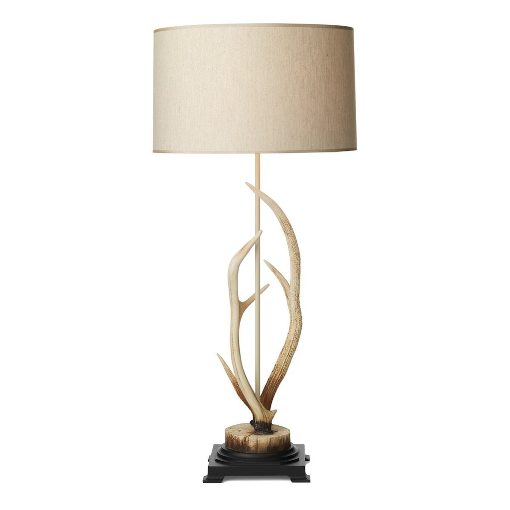 Antler Bleached Table Lamp complete with Shade by David Hunt Lighting