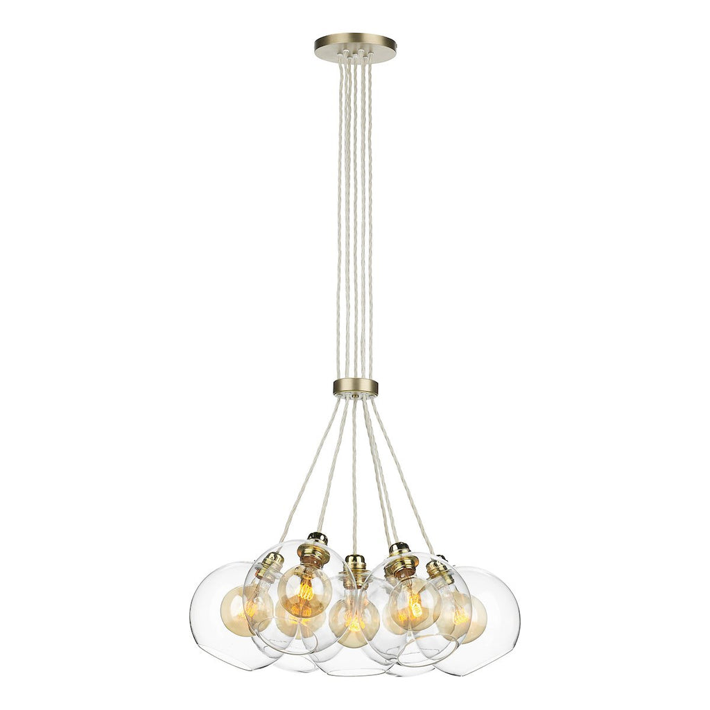 Apollo 7 Light Pendant in Butter brass by David Hunt Lighting