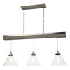 Aspen 3 Light Pendant Silver Birch effect by David Hunt Lighting