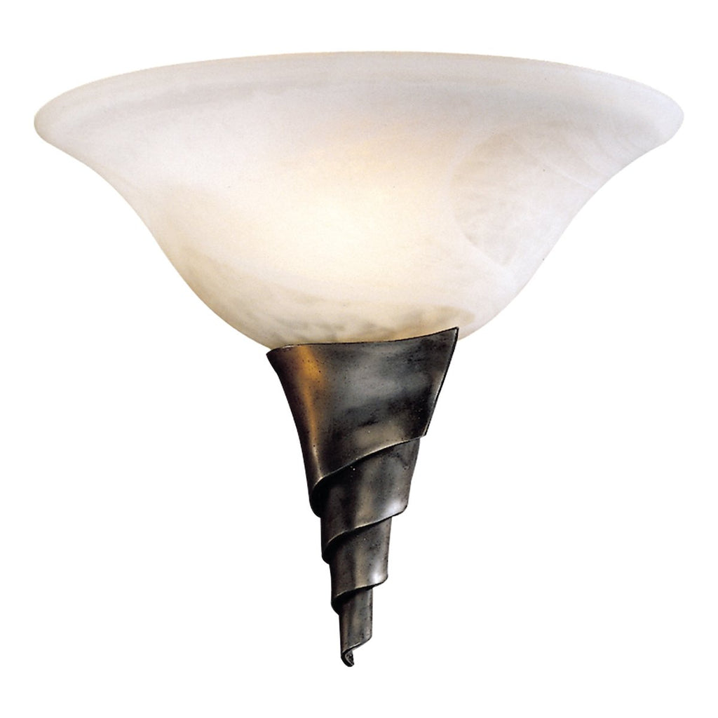 Spiral Glass Wall Washer Steel by David Hunt Lighting