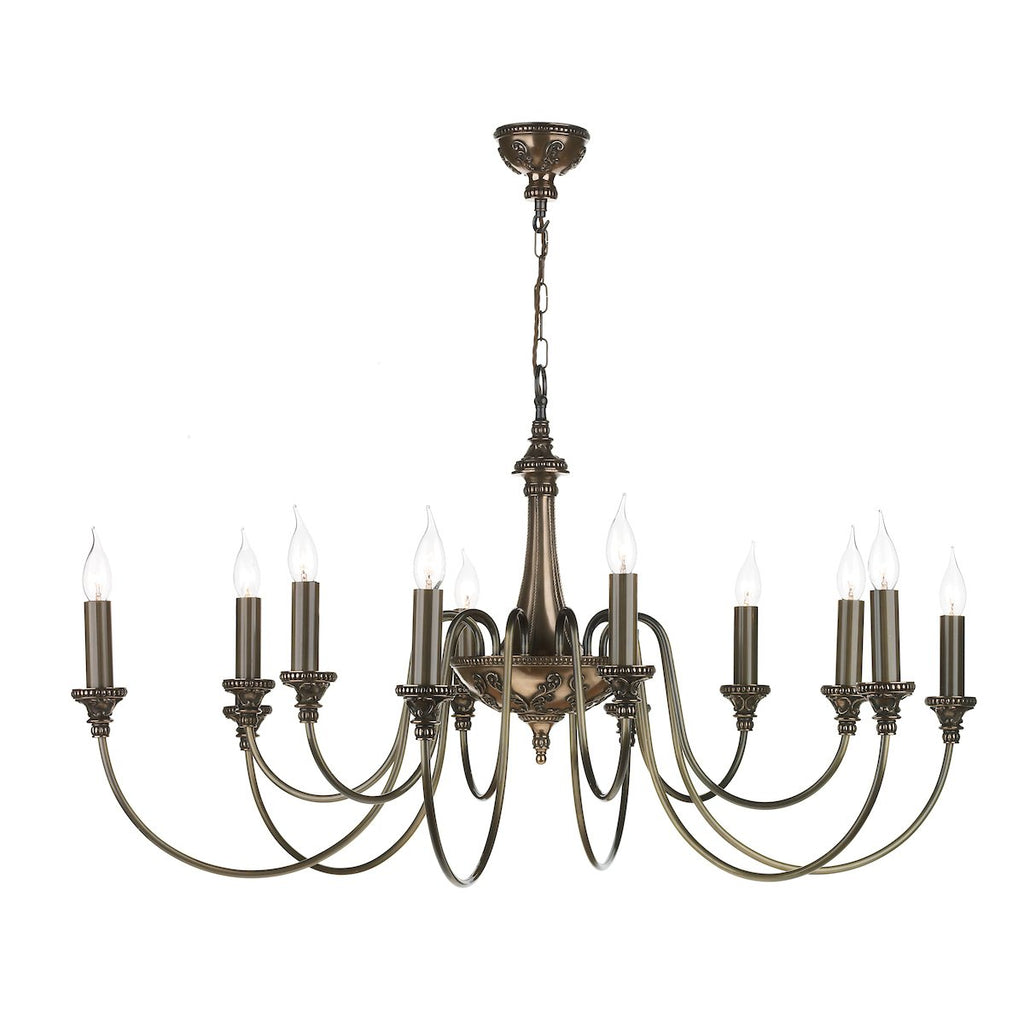 Bailey 12 Light Pendant Bronze by David Hunt Lighting