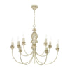 Cabana 10 Light Pendant in Cream Gold by David Hunt Lighting