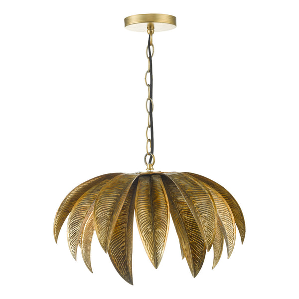 dar-lighting-cara-1-light-pendant-antique-gold