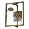 Chiswick 2 Light Wall in Antique Brass by David Hunt Lighting