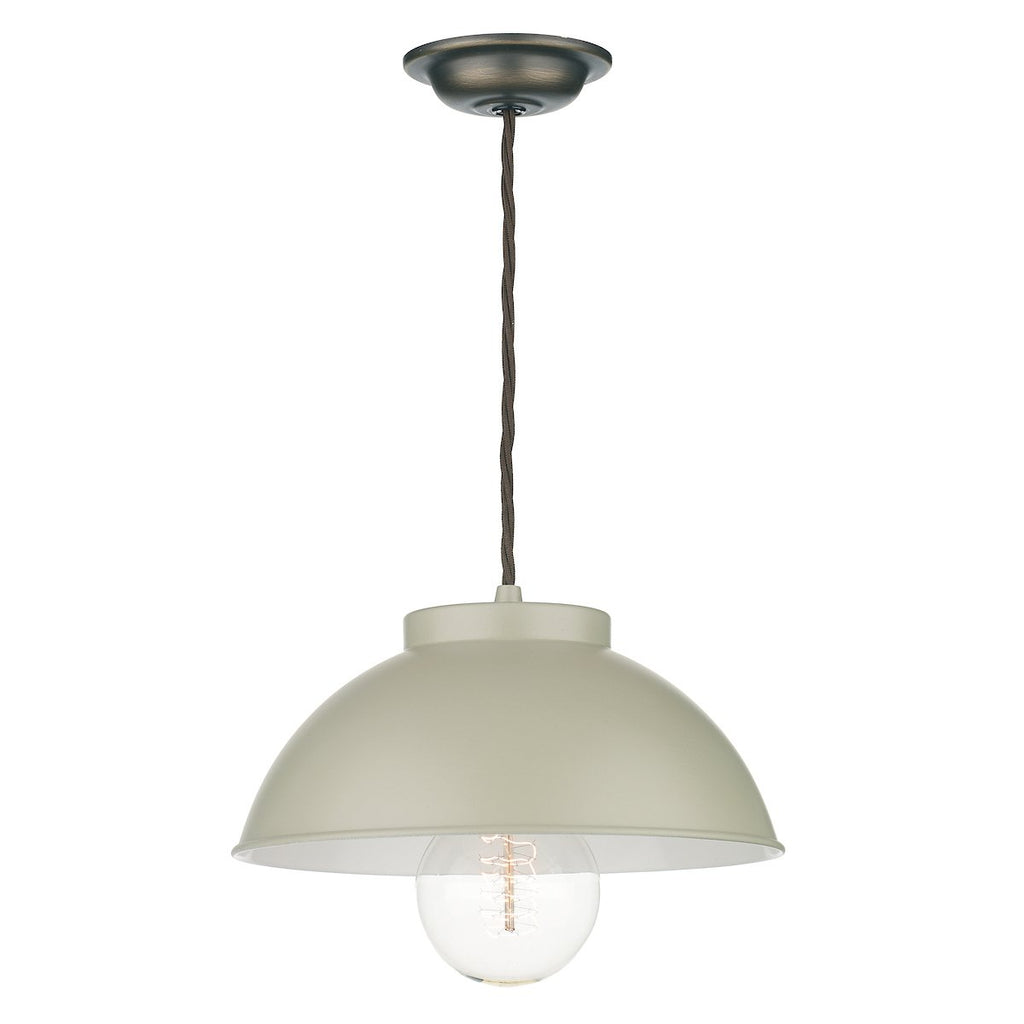 Cotswold 1 Light Pendant Pebble by David Hunt Lighting