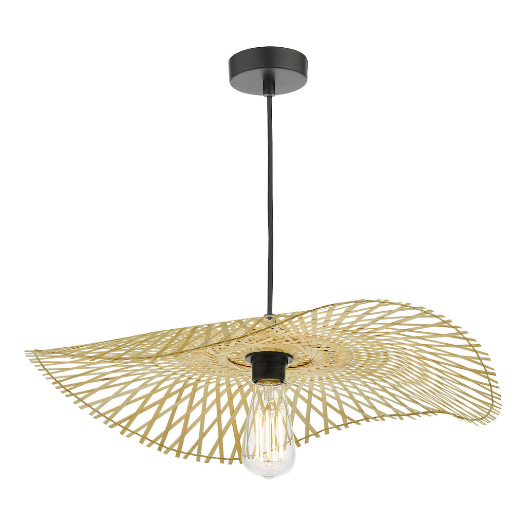 dar-lighting-Deja-Easy-Fit-Pendant-Natural-Rattan