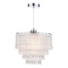 Dar Lighting - Dionne Shade Polished Chrome Clear Droppers