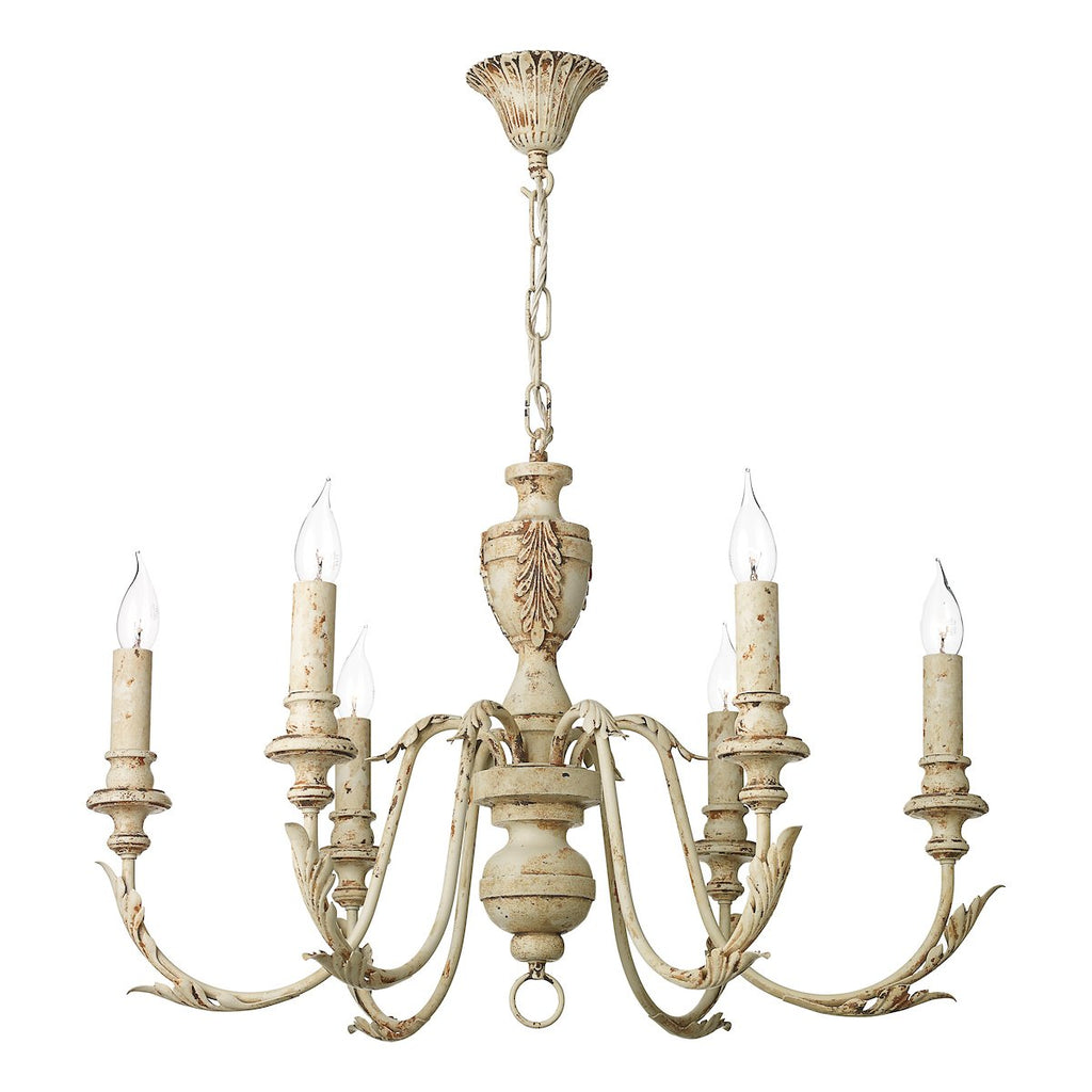 Emile 6 Light Pendant Rustic French by David Hunt Lighting
