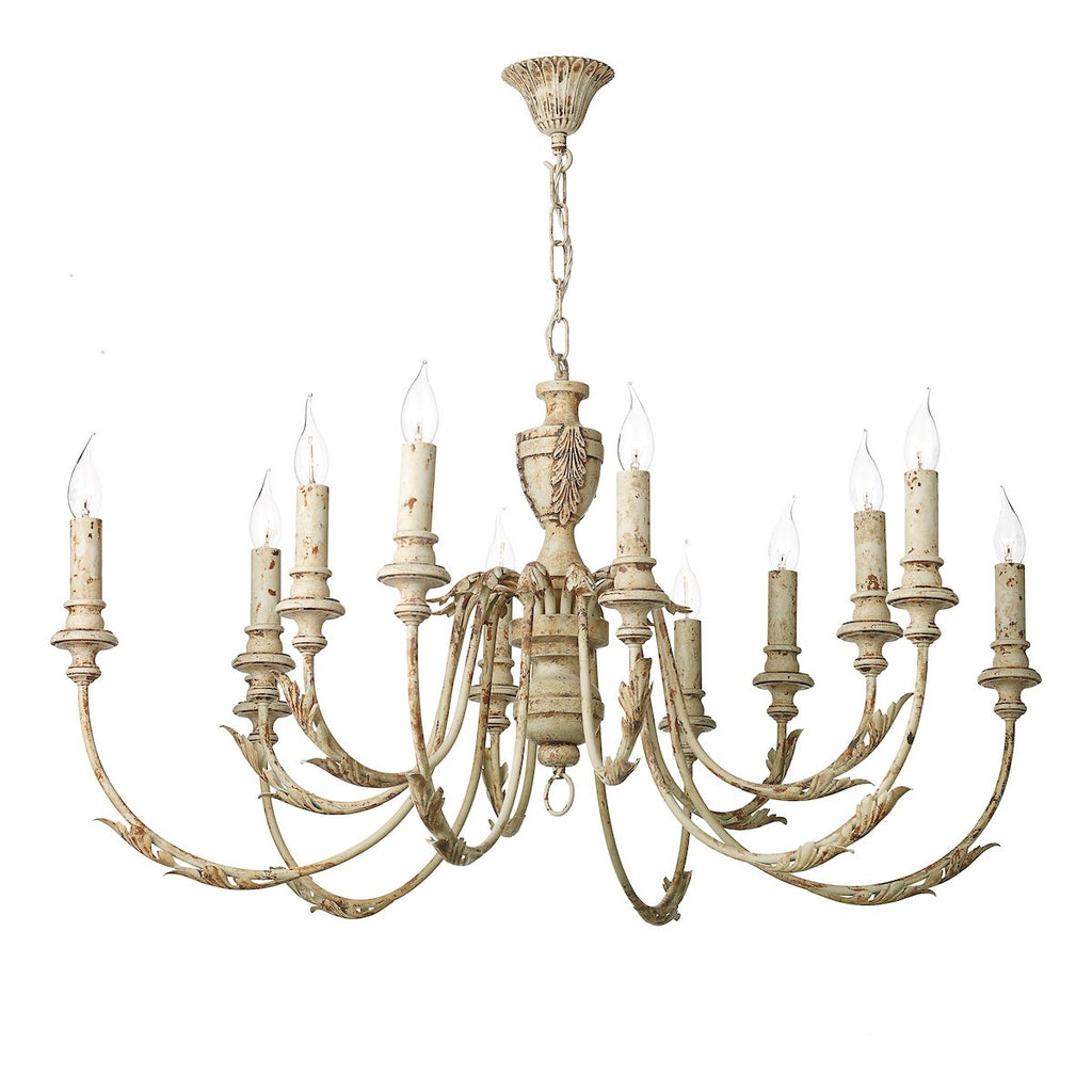 Emile 12 Light Pendant Rustic French by David Hunt Lighting