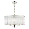 dar-lighting-Eveyln-3-Light-Pendant-Polished-Nickel-Glass