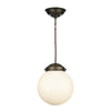 FAIRFAX Small single pendant in Antique Brass by David Hunt Lighting