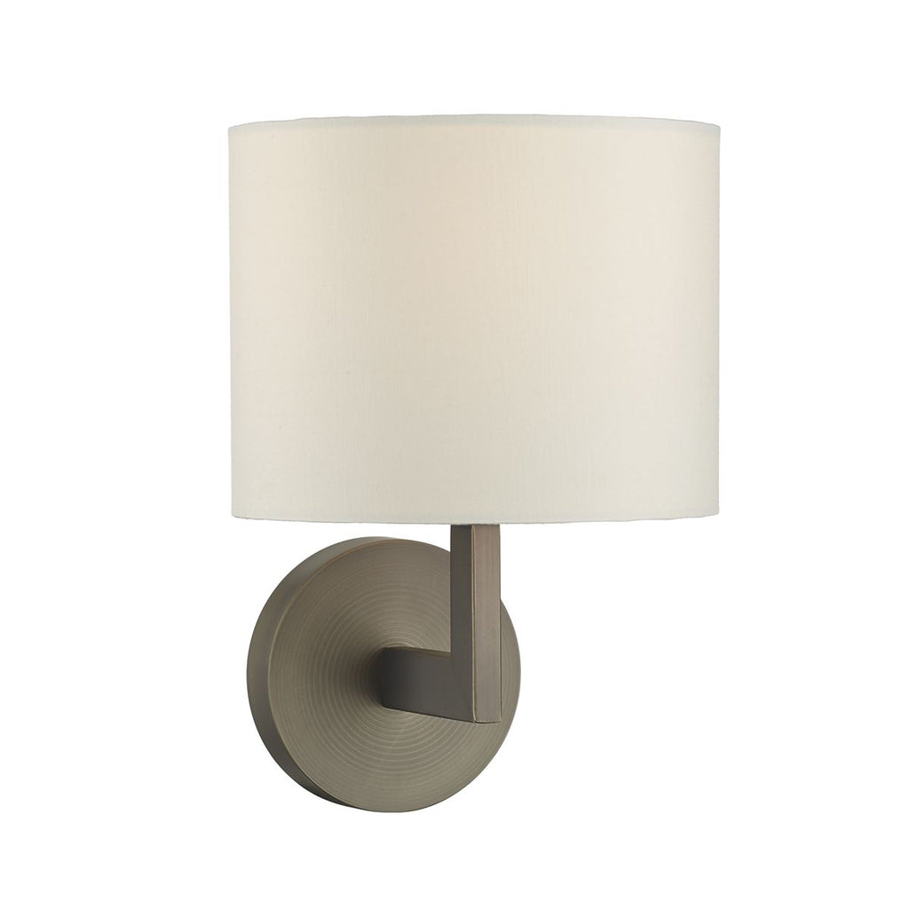 Ferrara Wall Light Round With Square Arm Bronze Base Only by Dar Lighting