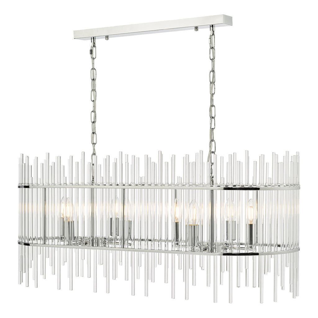 dar-lighting-Finola-8-Light-Bar-Pendant-Polished-Chrome-Glass