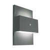 Geneve 1lt Wall Light with PIR Graphite - Norlys