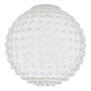 Dar Lighting - Hobnail Easy Fit Shade Clear Glass 25cm