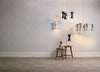 Hyde 6 Light Pendant in Chrome comes with Black metal shade by David Hunt Lighting