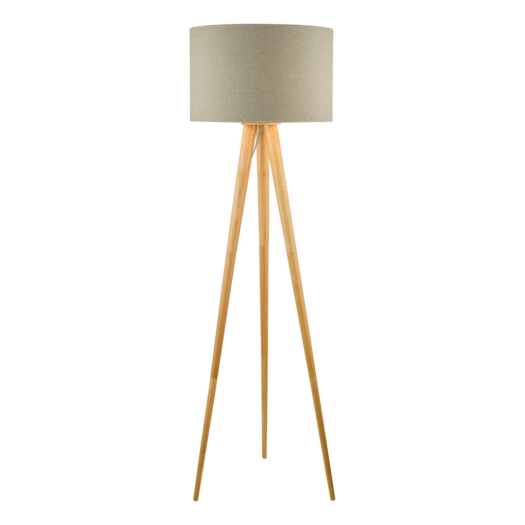dar-lighting-Ivor-Tripod-Floor-Lamp-Light-Oak-Base-Only
