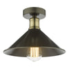 dar-lighting-Jalen-1-Light-Flush-Graphite-Antique-Brass