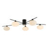 Jasper 5 Light Semi Flush Matt Black