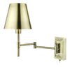 dar-lighting-Kensington-1-Light-Swing-Arm-Wall-Light-Antique-Brass