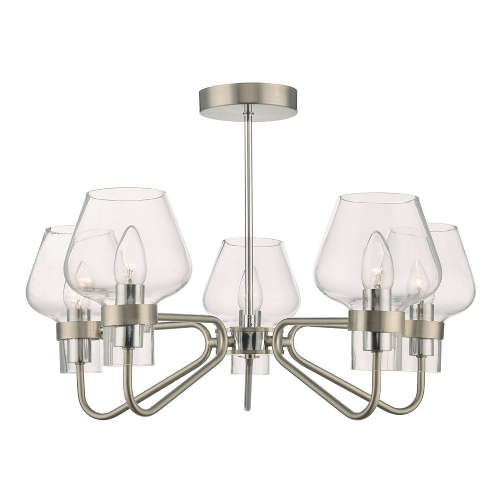 dar-lighting-keta-5-light-semi-flush-satin-chrome-&-polished-chrome