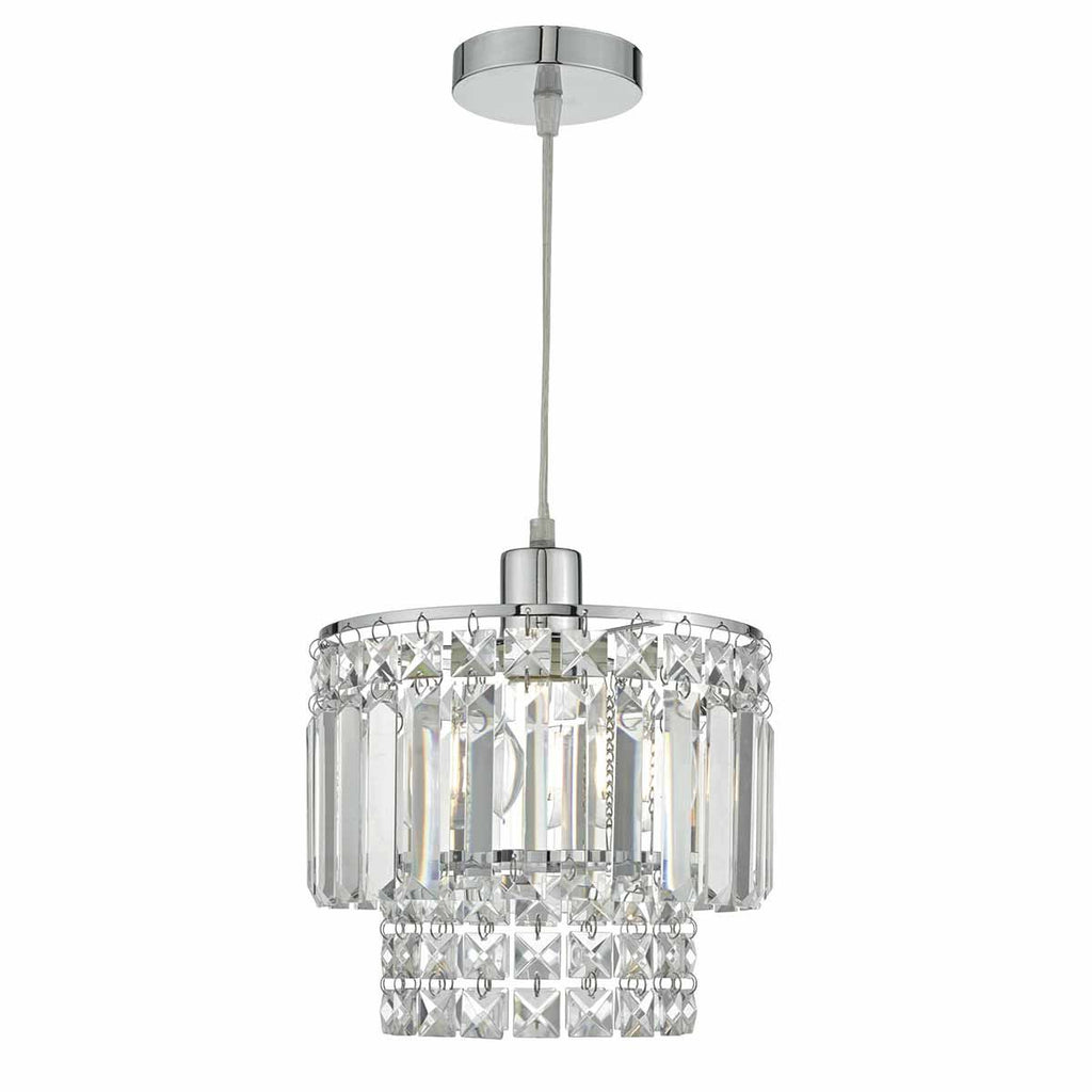 Kyla Easy Fit Polished Chrome & Assorted Glass by Dar Lighting