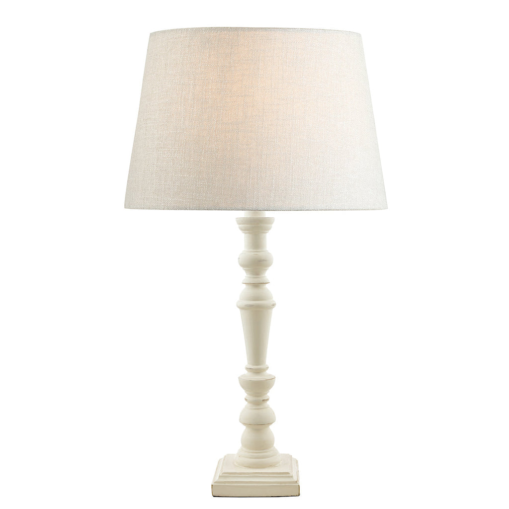 Tate Wood Painted Candlestick Table Lamp Base by Laura Ashley