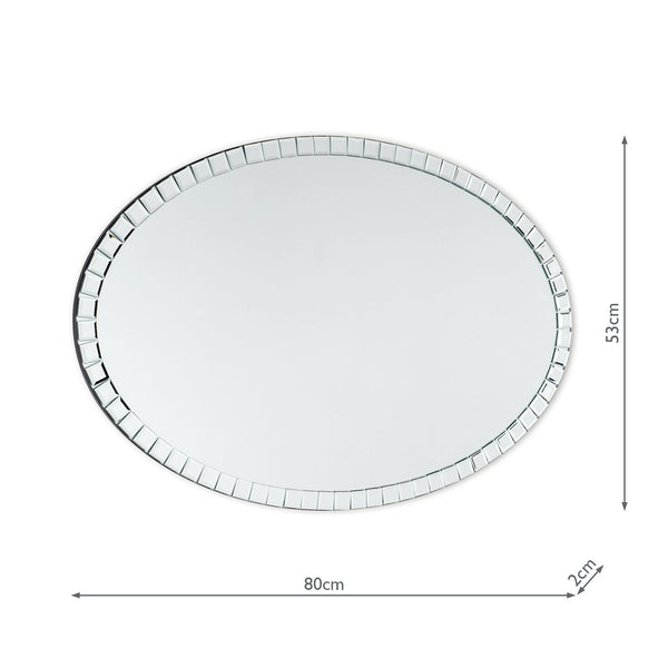 Marcella Large Oval Mirror