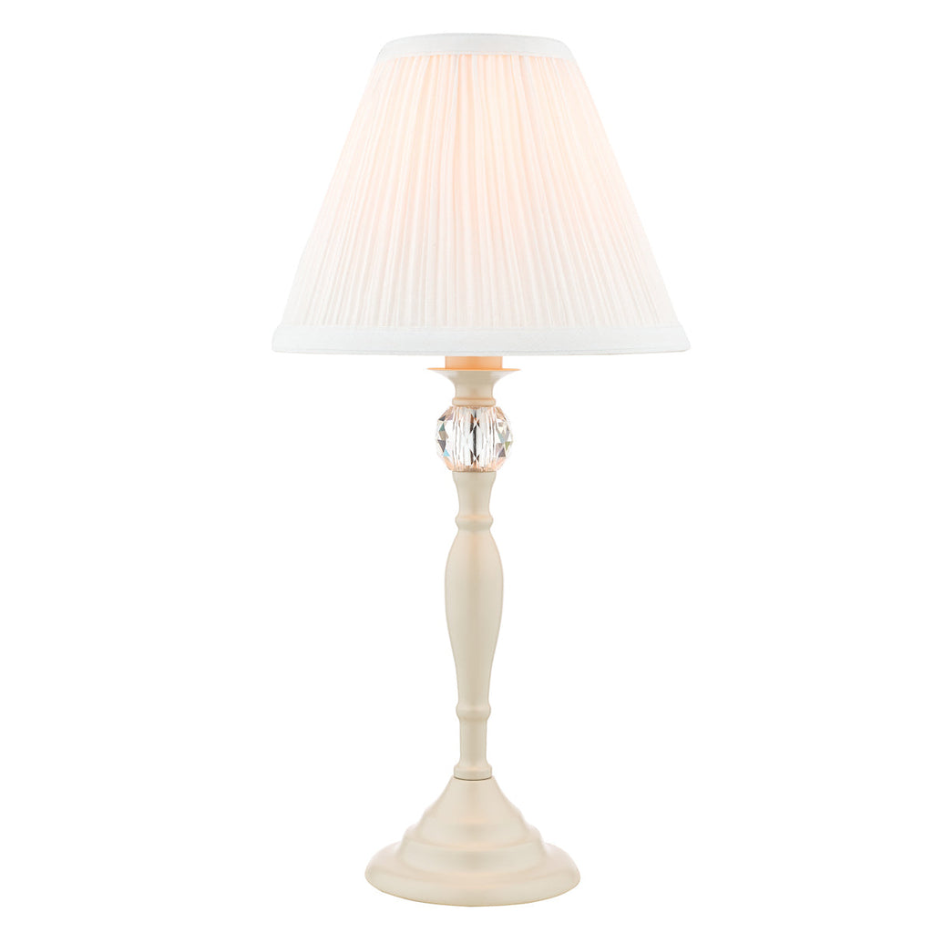 Ellis Satin-Painted Spindle Table Lamp with Ivory Shade by Laura Ashley