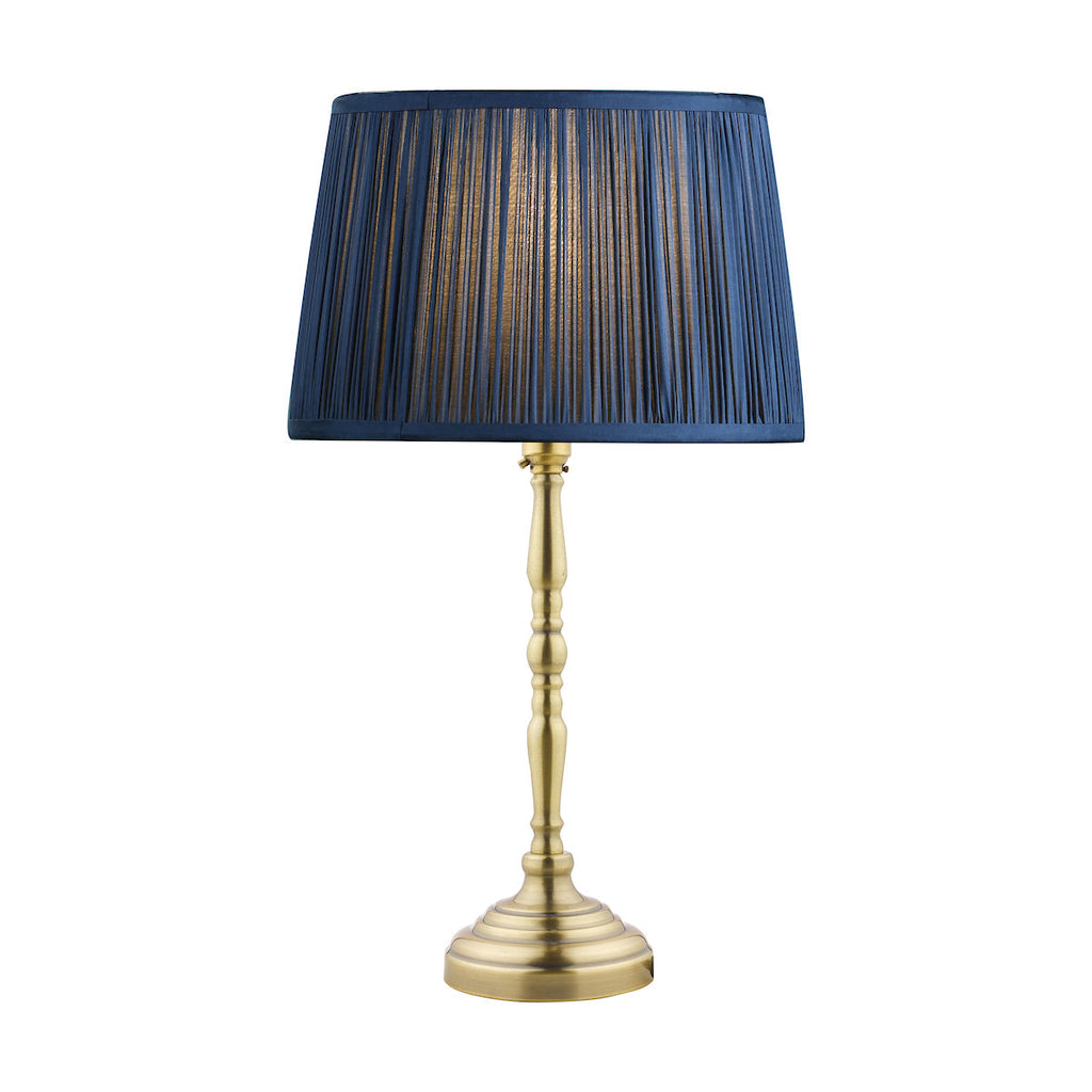 Corey Antique Brass Candlestick Table Lamp Base by Laura Ashley