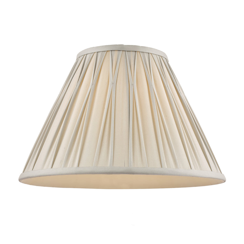 Fenn Silk Shade Silver 14'' by Laura Ashley