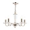 Carson Cut Glass & Polished Nickel 5 Light Chandelier by Laura Ashley