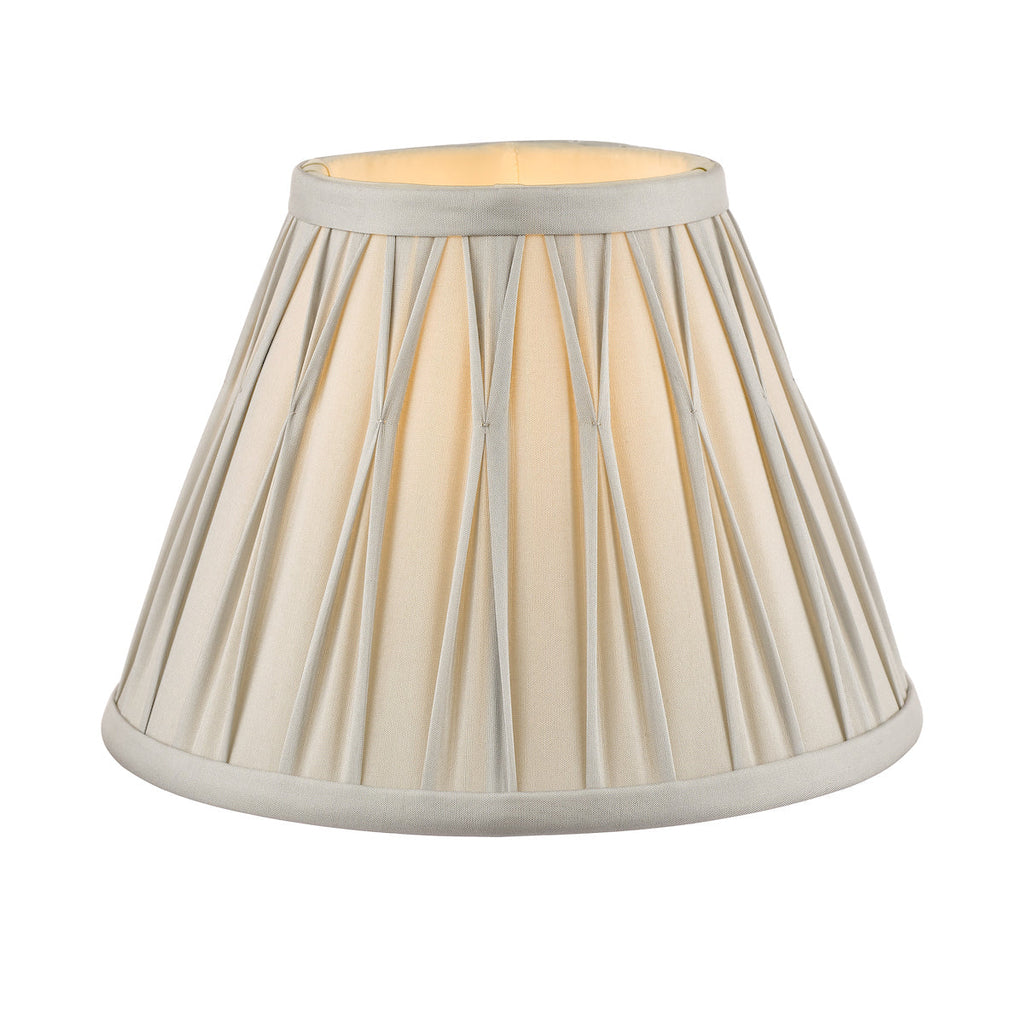 Fenn Silk Shade Silver 8'' by Laura Ashley