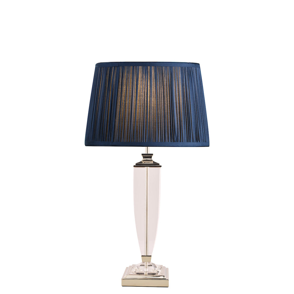 Carson Polished Nickel & Crystal Table Lamp Base Extra-Large by Laura Ashley