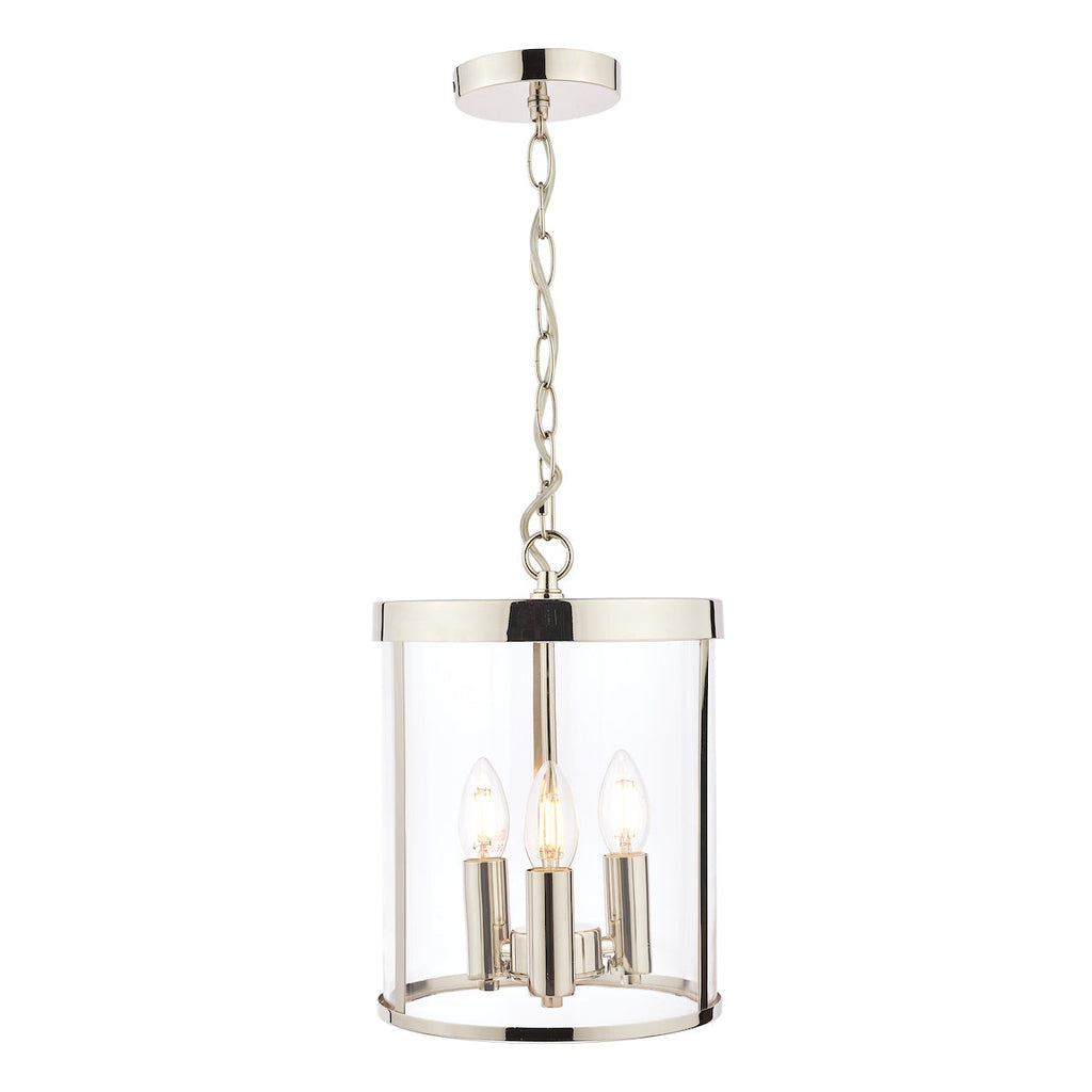 Selbourne 3 Light Polished Nickel Lantern Ceiling Light by Laura Ashley