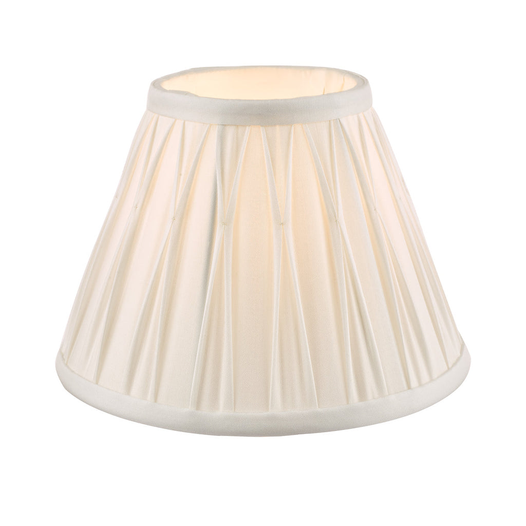 Fenn Silk Shade White 8'' by Laura Ashley