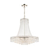 Enid Polished Nickel & Cut Glass 5 Light Grand Chandelier by Laura Ashley