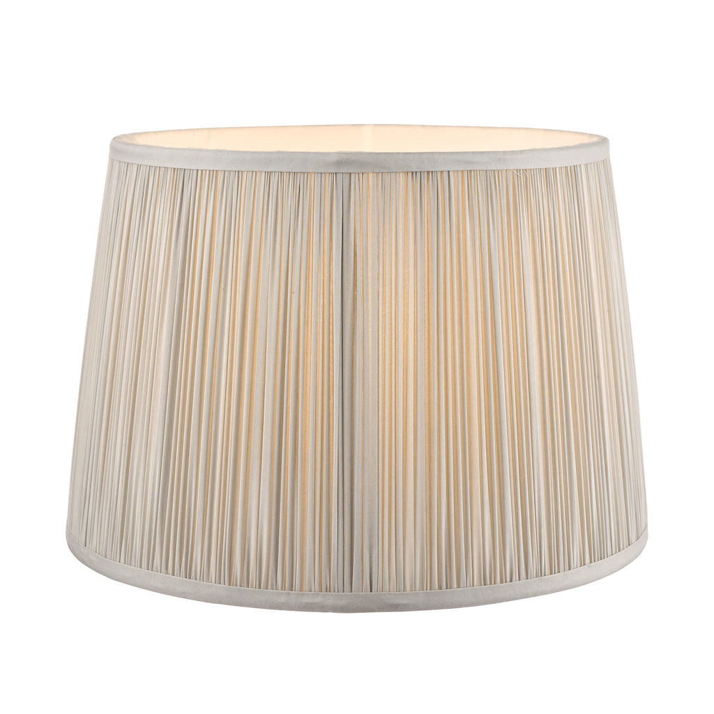 Hemsley Pleated Shade Silver 8'' by Laura Ashley