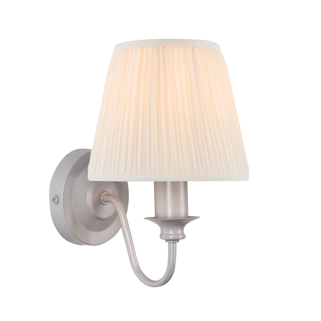 Ellis Wall Light Grey with Shade by Laura Ashley