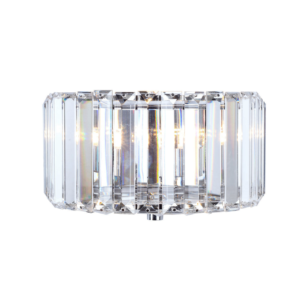 Fernhurst Wall Light Polished Chrome Glass by Laura Ashley